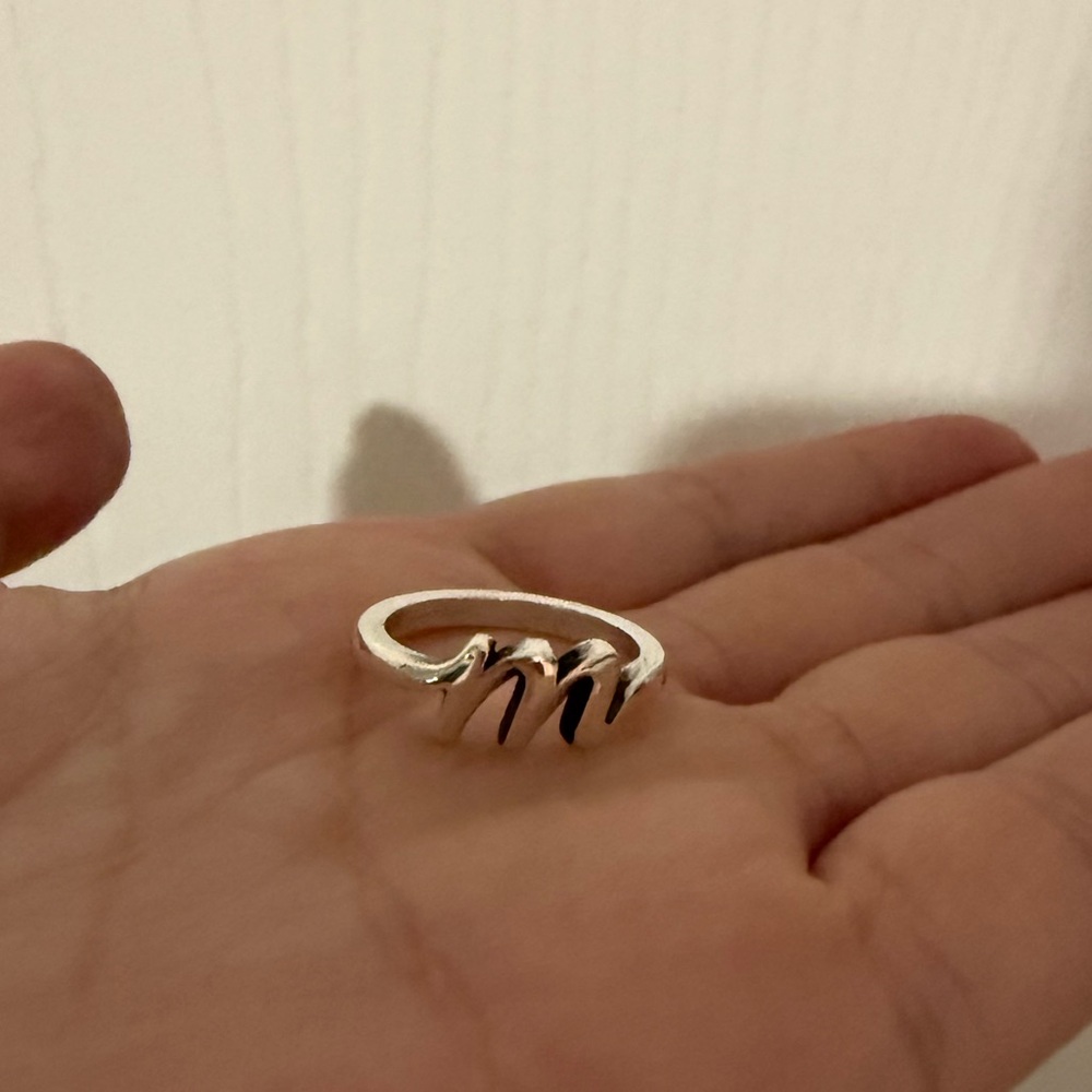 James Avery Silver M ring